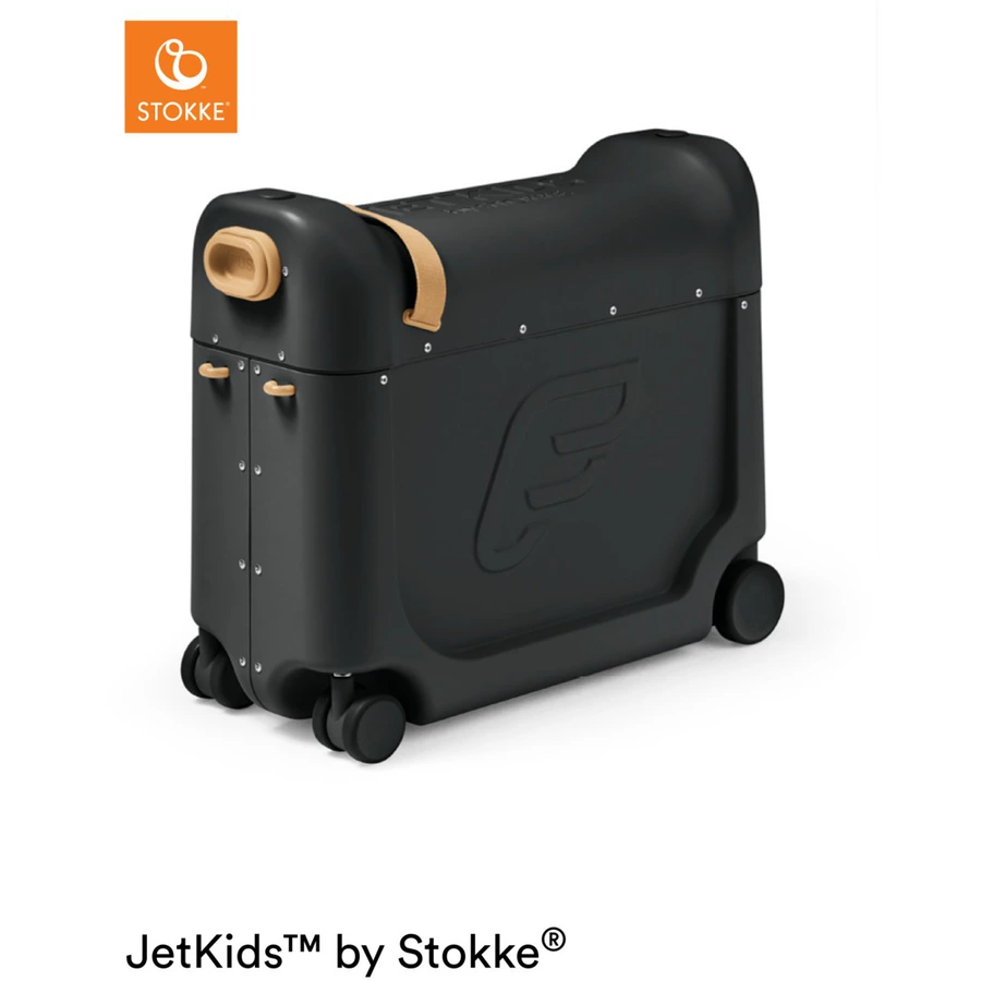 JETKIDS™ BY STOKKE® Aufsitzkoffer BedBox™ Luna Eclipse und Matratze CloudSleeper™ weiß