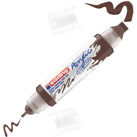 edding 5400 Acryl 3D Double Liner schokoladenbraun