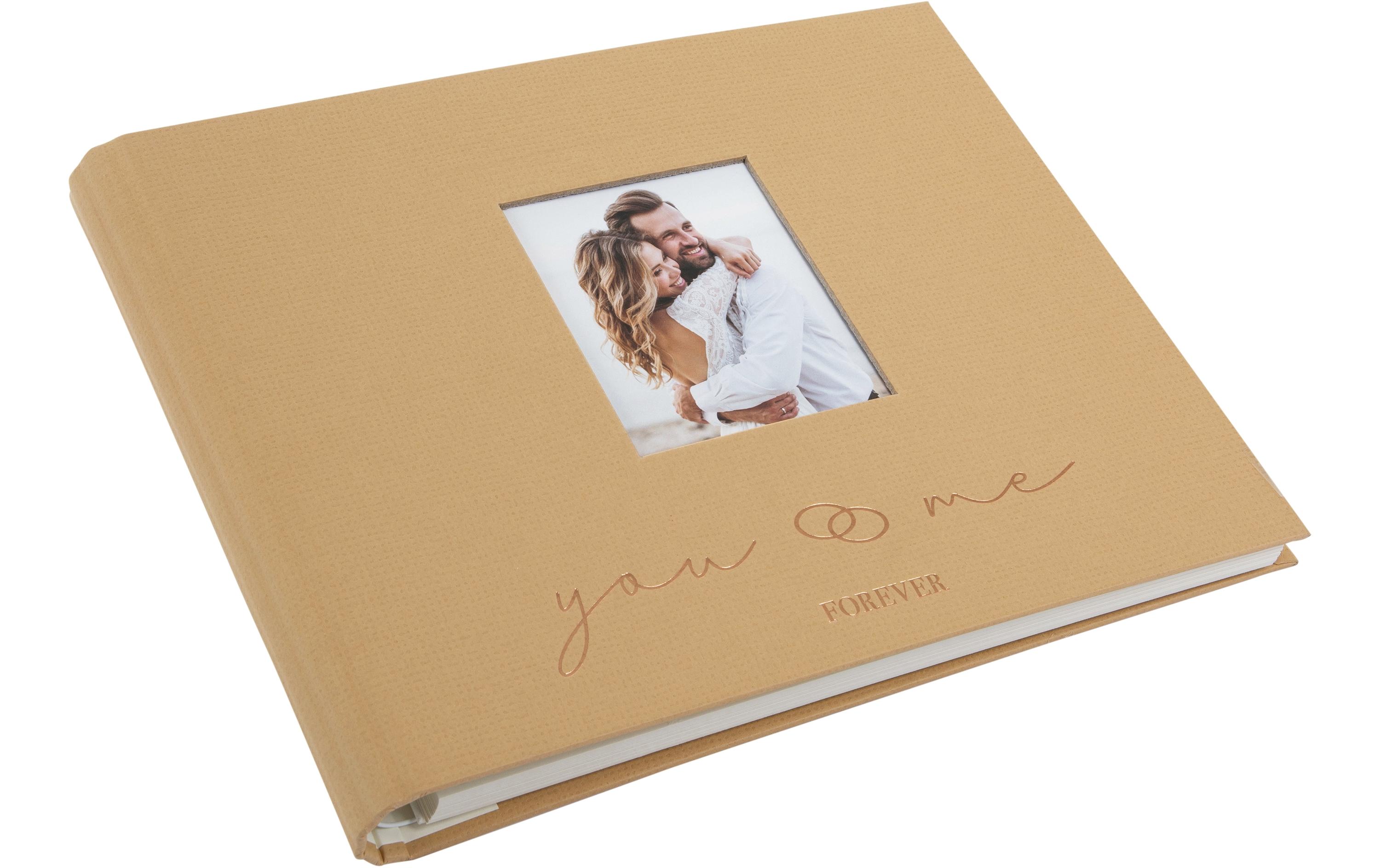 Foto-Gästebuch you & me 29 x 23 cm, 50 Seiten, BraunNotizbuch, Ordner und Fotoalbum in einem
