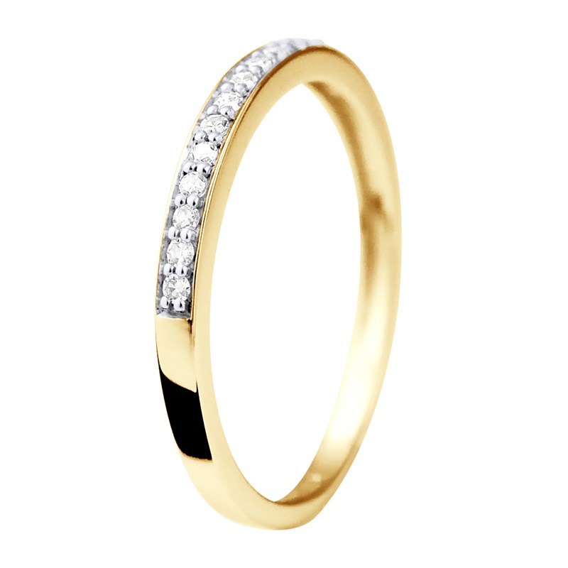 Alliance Diamants 0,150 Cts Joaillerie Or Jaune