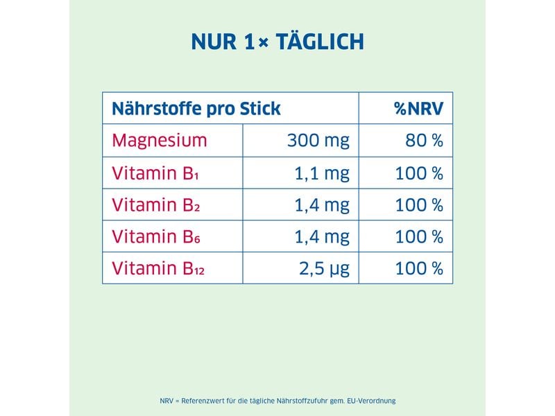 Magnesium Diasporal Pro Muskeln   Nerven 30 Direct Sticks Veganes Direktgranulat mit Magnesium und B-Vitaminen