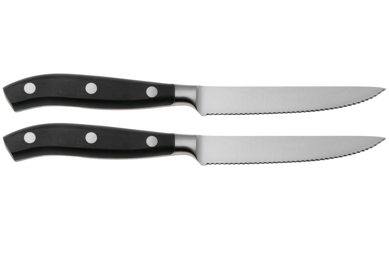 Victorinox Grand Maître Steak Knife Set 7.7242.2W, 2-delige messenset, POM, Wavy, 12 cm