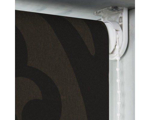 Soluna verduisterend rolgordijn D4, ornament bruin, 60x190 cm