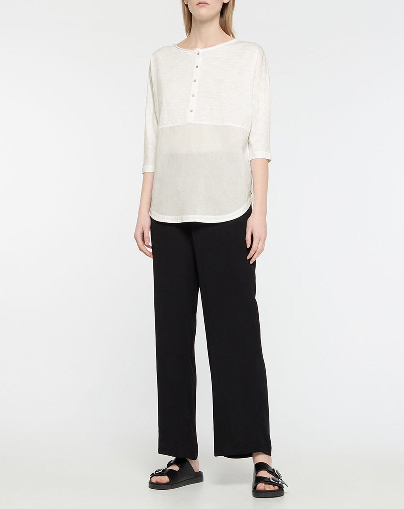 Yerse Top 100% Coton Biologique O-Avoca blanc