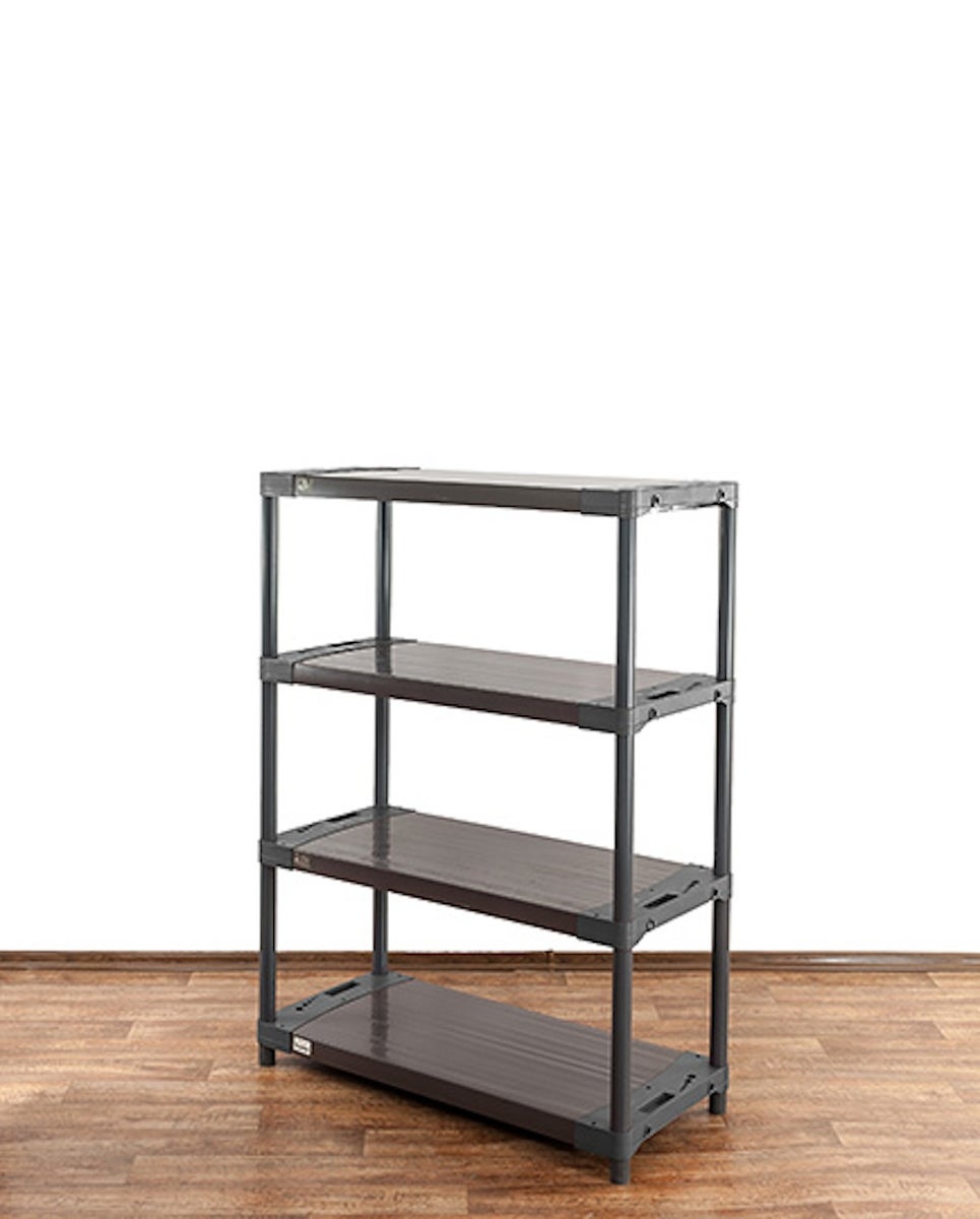 PROREGAL Plastic Plank Big Grey Bear Laag HxBxD 138 x 110 x 46 cm Plank Draagvermogen 160 kg Grijs