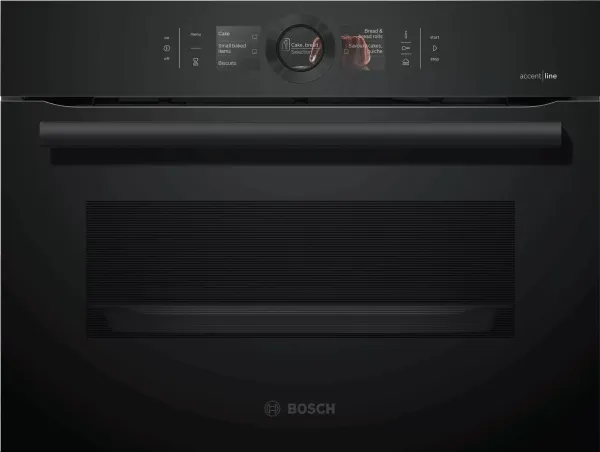 Bosch Serie | 8 accent | line CSG856RC7 - Ovn - med dampfunktion - til indbygning - Wi-Fi - niche - bredde: 56 cm - dybde: 55 cm - højde: 45 cm - med selv-rengøring - Klasse A  - carbon-sort