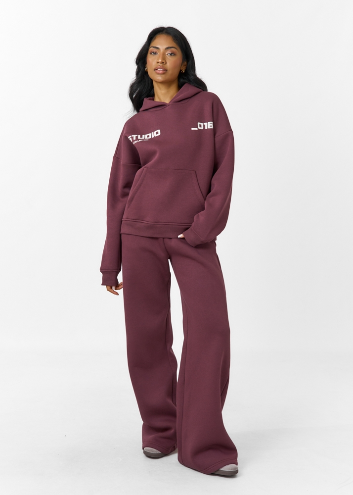 Studio base hoodie burgundy
