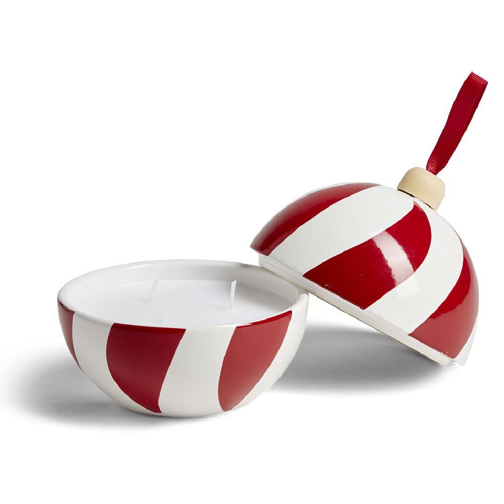 Bougie bonbonnière de Noël senteur fruits rouges