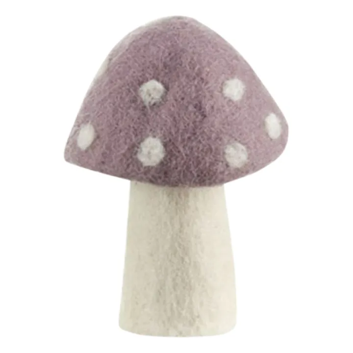 Muskhane Champignon Dotty décoratif en feutre | Mauve