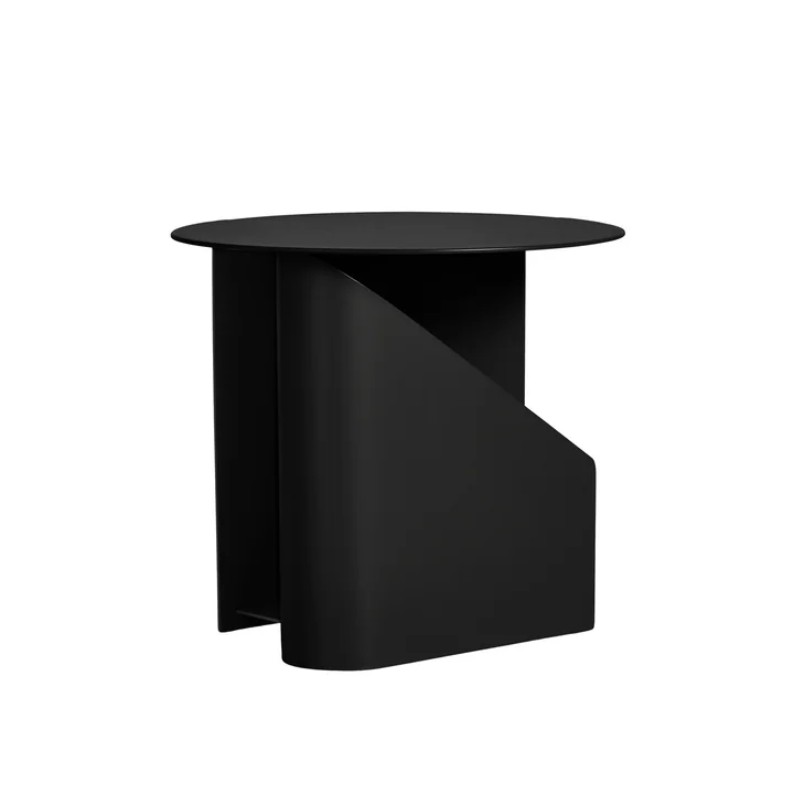 Woud - Sentrum Beistelltisch, Ø 40 x H 36 cm, schwarz