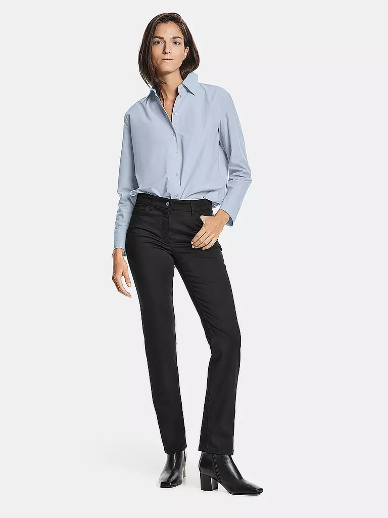 GERRY WEBER Jeans Straight Fit schwarz