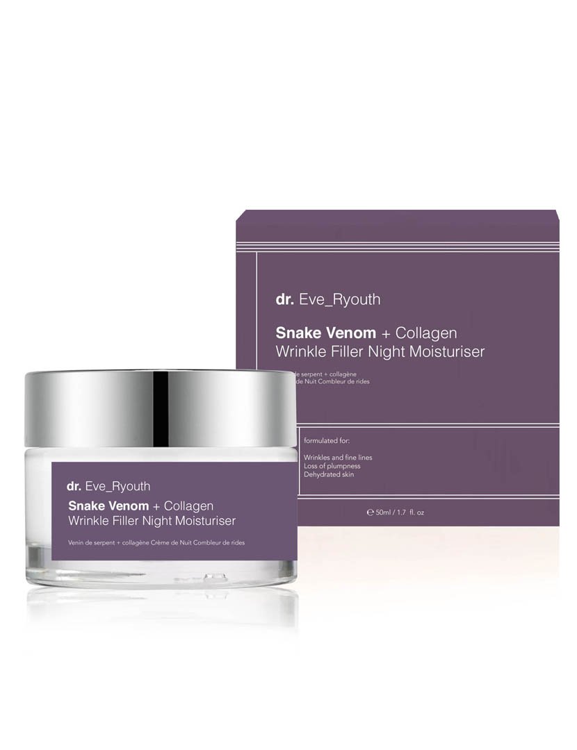 Night Moisturizer Wrinkle Filler with Snake Venom + Collagen 50ml