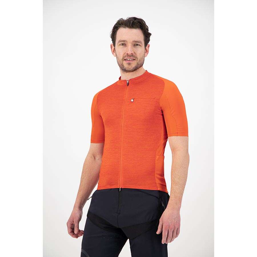 Endura GV500 Reiver Gravel Fietsshirt Korte Mouwen Rood Heren