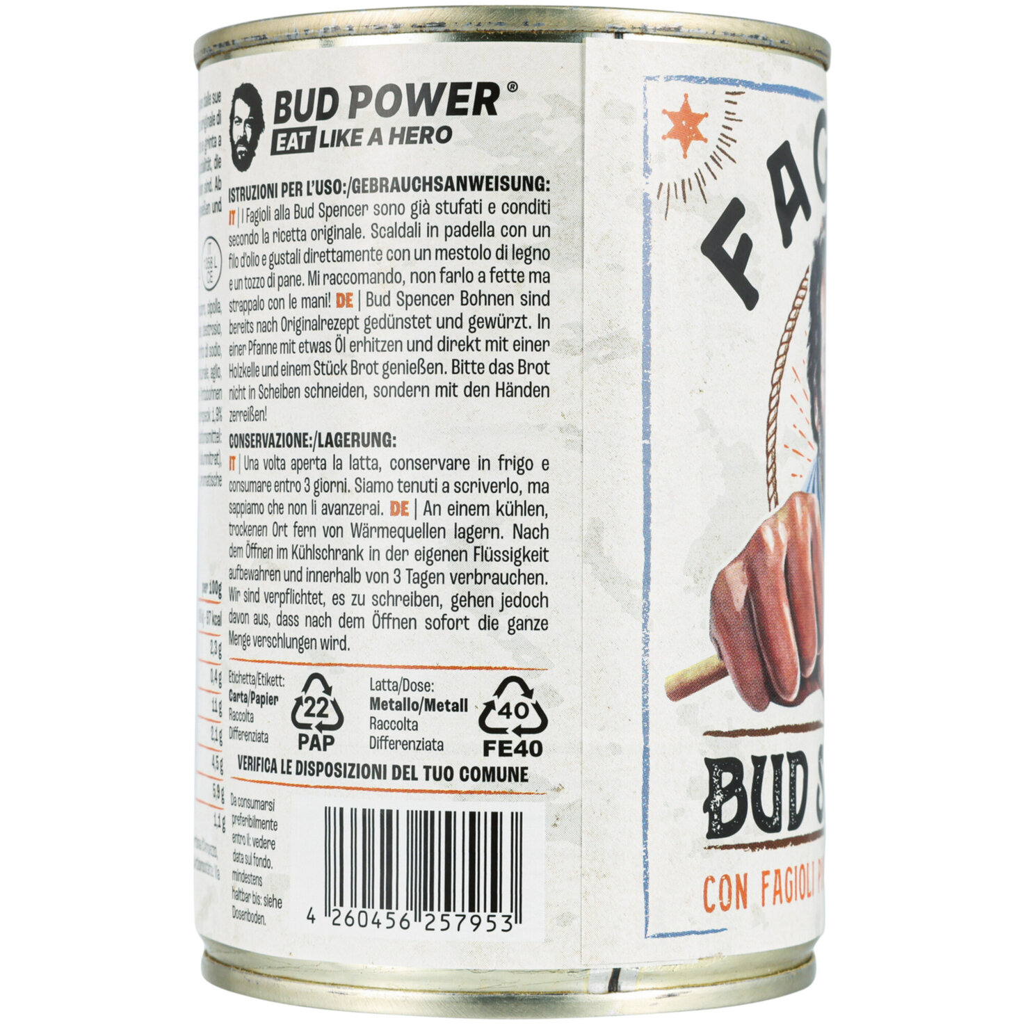 Bud Power Fagioli alla Bud Spencer mit Speck