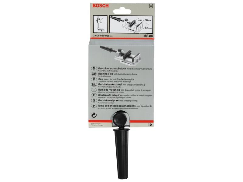 Bosch Professional Maschinenschraubstock 80 mm Maschinenschraubstock mit 80 mm Backenbreite und 95 mm Langlochabstand