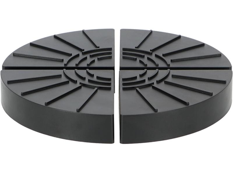 Esschert Design Blumentopffüsse 4er-Set, Schwarz Pflanzentopf-Untersetzer aus Kunststoff