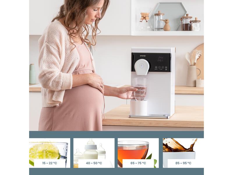 smardy blue Wasserbar noura Osmoseanlage Osmoseanlage für Küche, Nachtkästchen, unterwegs und ideal für Familien