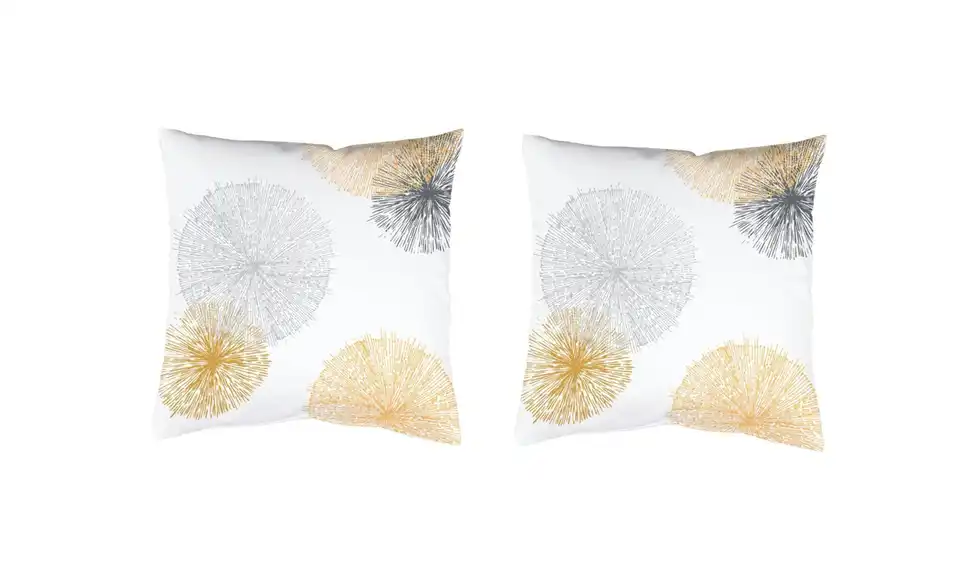 Kissen Set 2tlg. Gelb 50 cm 2er-Set 50 cm