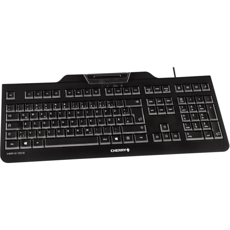 CHERRY KC 1000 SC clavier Bureau USB QWERTY Anglais américain Noir
