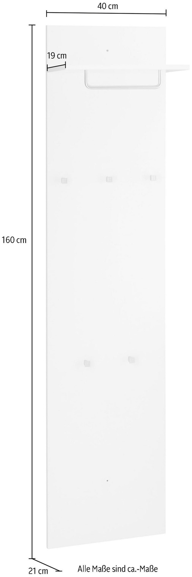 borchardt Möbel Garderobenpaneel »Oliva« Höhe 160 cm
