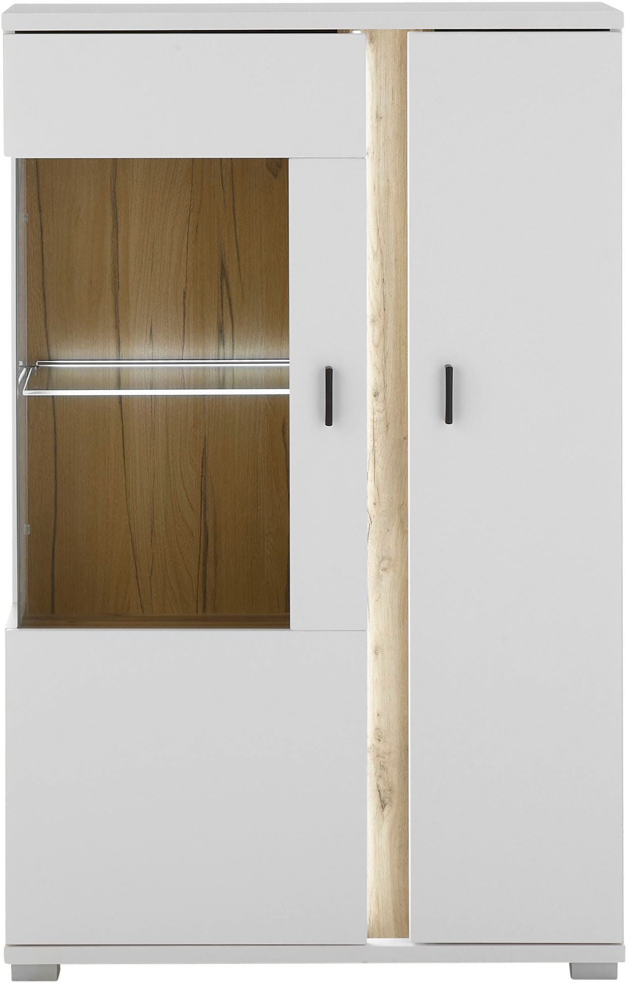 INOSIGN Vitrine »LONG ISLAND, Stauramvitrine« 1 Stk. tlg. in moderner Trendfarbe,inklusive senkrechter Beleuchtung,Breite 80 cm