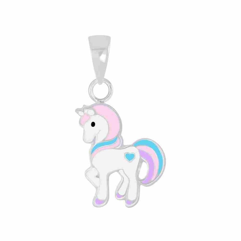 Collier cheval en argent 925/1000