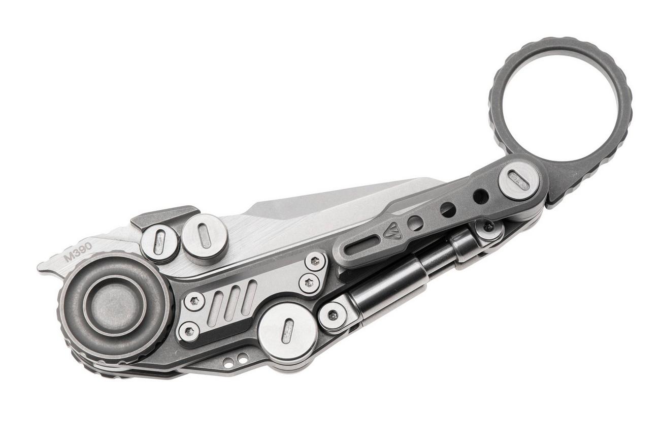 NOC Knives Shuukaku MT-1106 Two Tone M390, Titanium Grey Inlay, zakmes