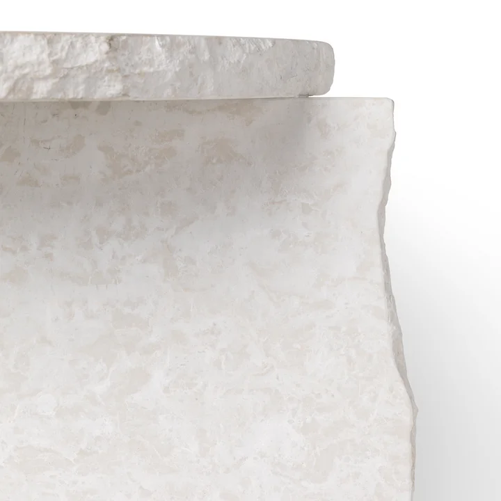 Ferm Living - Mineral Marmor Skulpturtisch, Ø 52 x H 50 cm, Bianco Curia