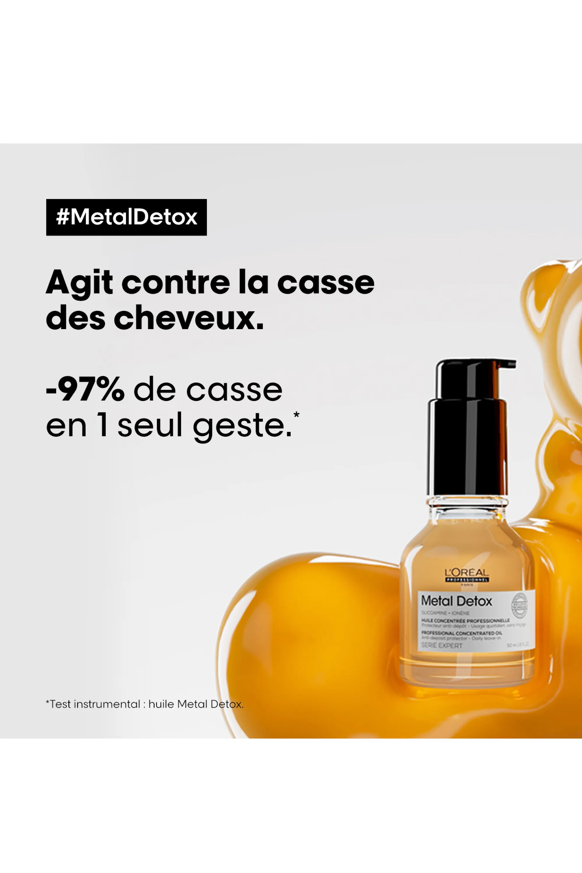 L'Oréal Professionnel Huile concentrée protectrice anti-dépôt Metal Detox-50 ml