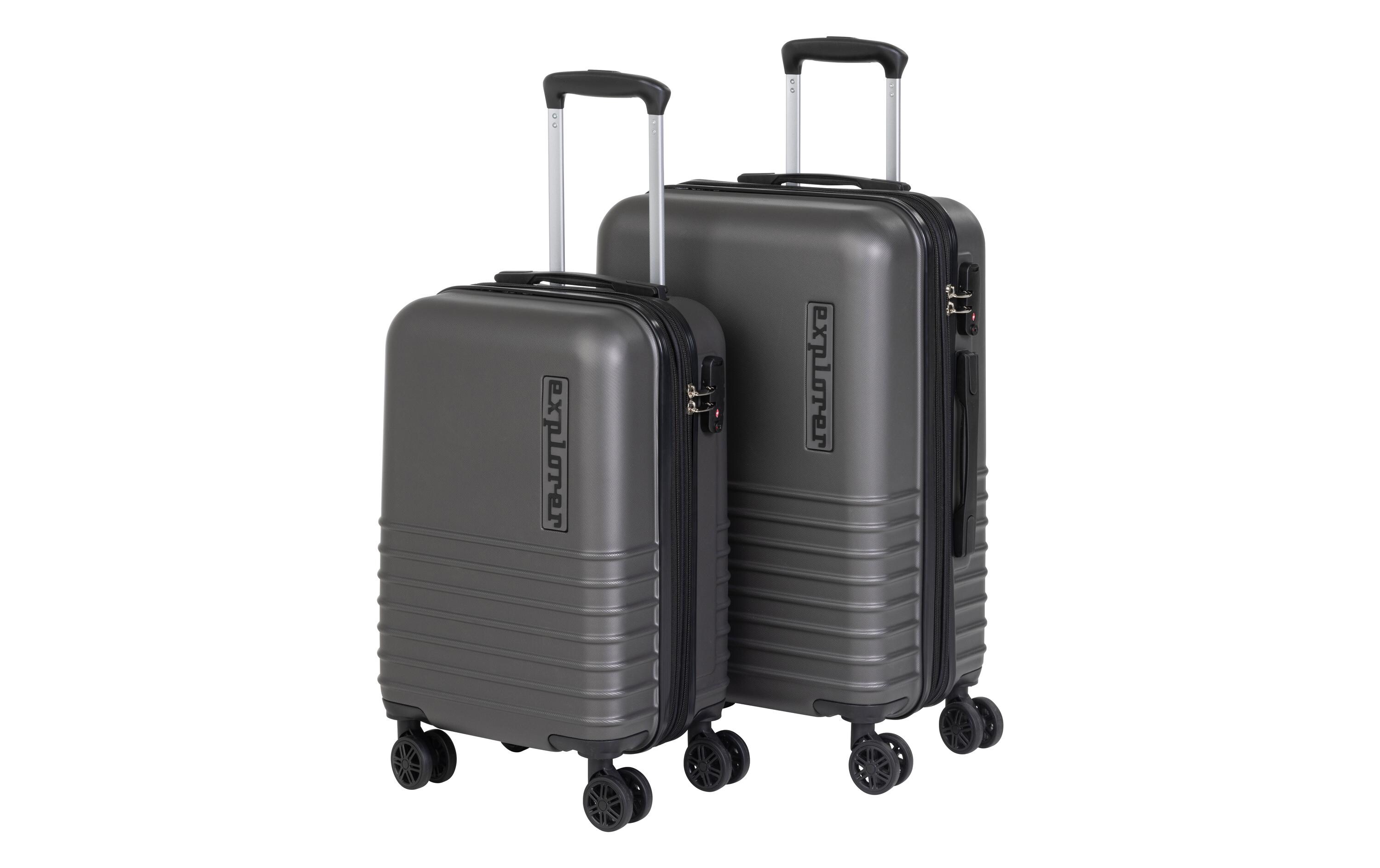 Reisekofferset Explorer 2-teilig, AnthrazitZwei Trolleys unterschiedlicher Grösse
