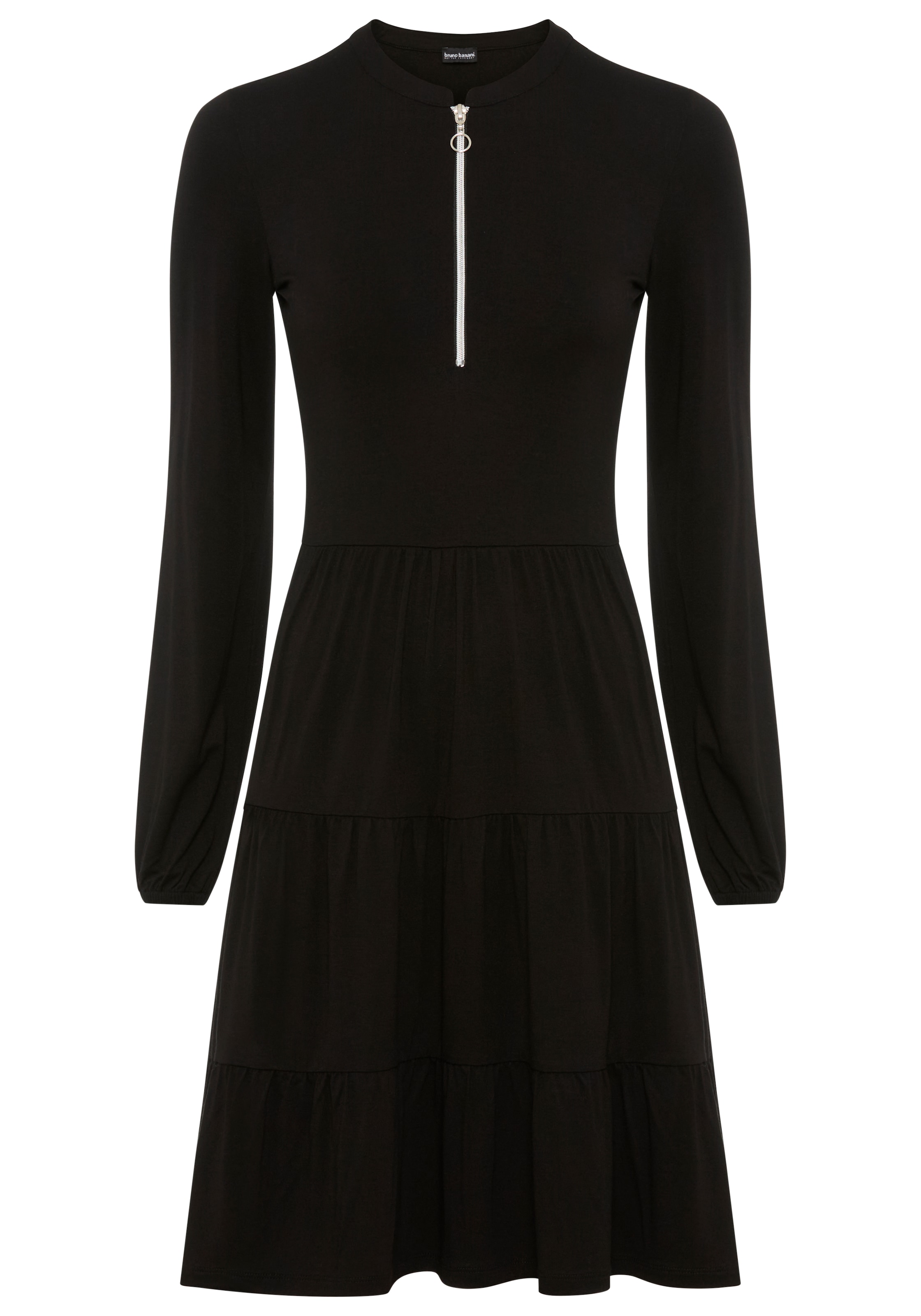 Bruno Banani Jerseykleid Ohne Taschen mit tollem Reissverschluss-Detail - NEUE KOLLEKTION