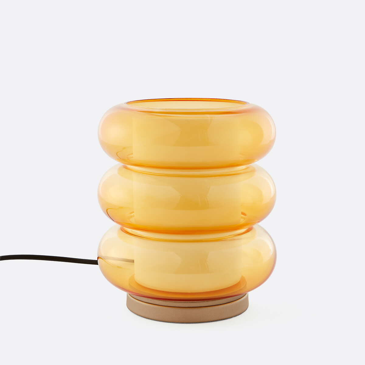 LA REDOUTE INTERIEURS<br>Candeeiro de mesa em vidro âmbar, Armillo