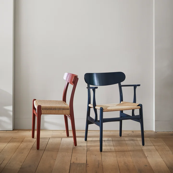 Carl Hansen - CH23 Chair Stuhl, Eiche geseift / Naturgeflecht