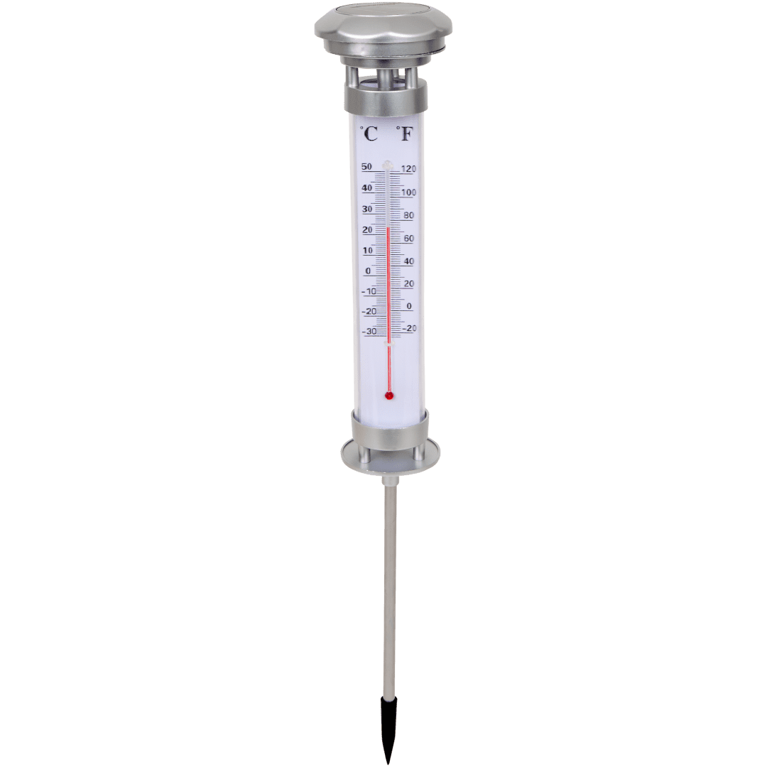 Thermomètre à éclairage solaire