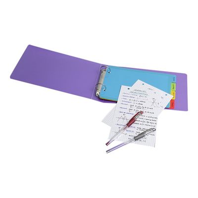 Viquel Happy Fluo - Intercalaire 4 positions - pour fiches Bristol 14,5 x 22,5 cm