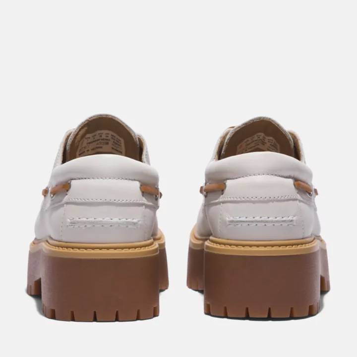 Chaussure bateau Timberland Stone Street pour femme en blanc