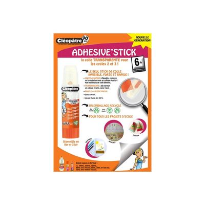 Cléopâtre Cléostick - Bâton de colle - 8 g - transparent