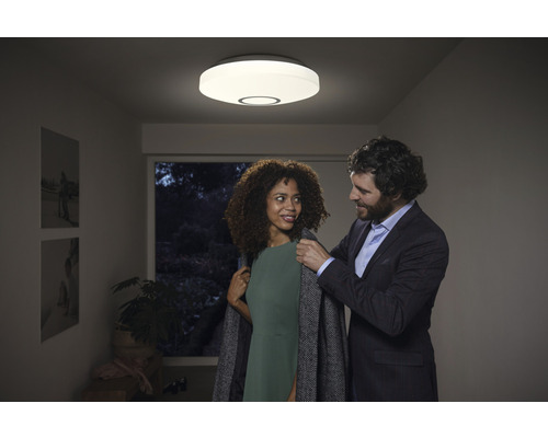 LED plafondlamp 18W 1400 lm 2700-6500 K RGBW kleurveranderend Ø 34 cm Smart+ WiFi Orbis Kite 340 WT Multicolor wit