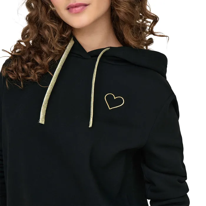Only Noli Heart Hoodie Dames