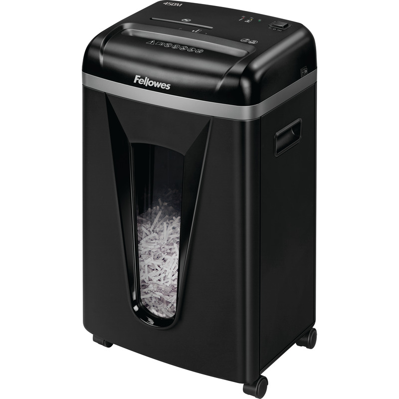 Fellowes Aktenvernichter Microshred™ 450M, Mikropartikelschnitt, 2 x 12 mm