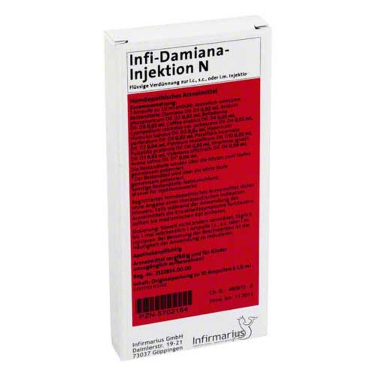 INFI Damiana Injektion N, 10X1 ml