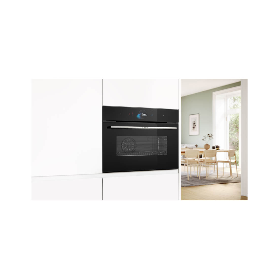 Bosch CSG7584B1 Kompakt Kombi Steamer-Heissluft 230V