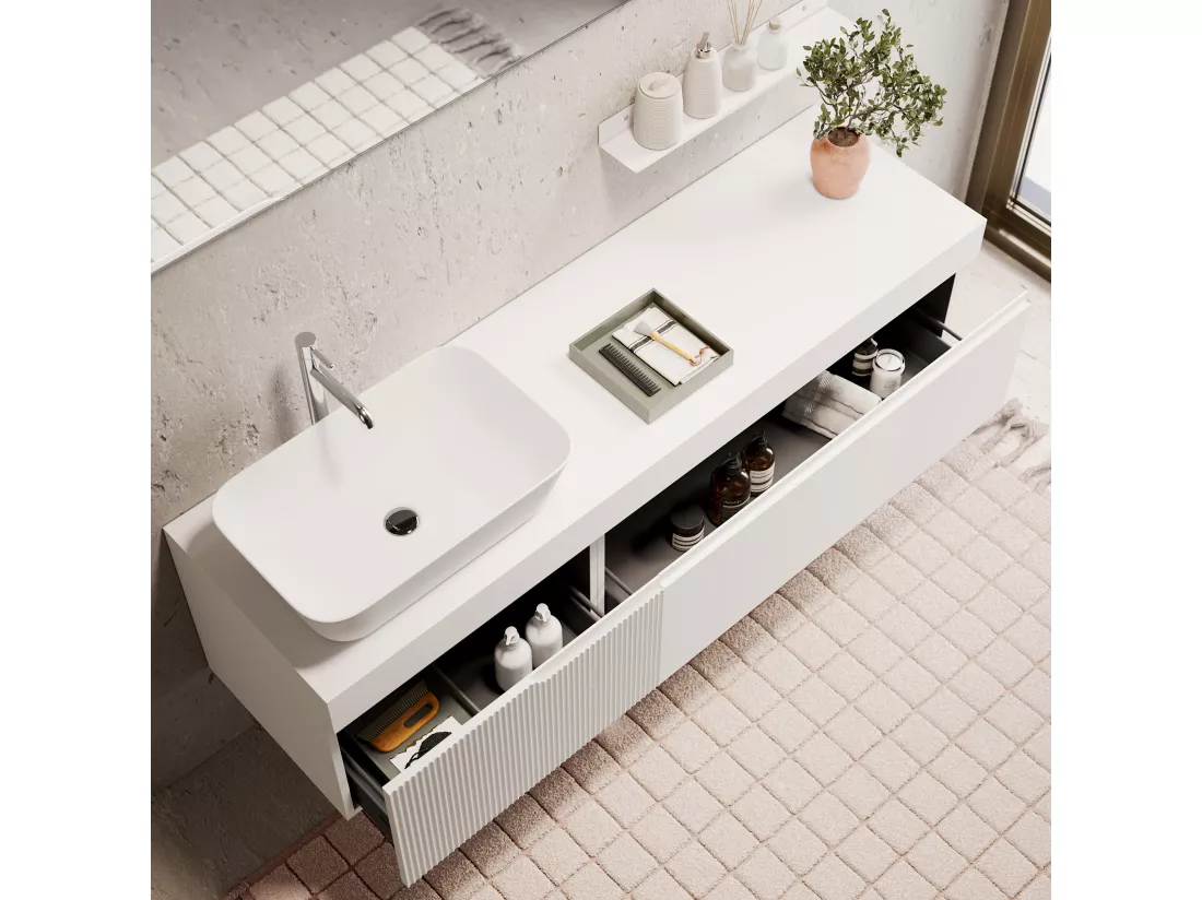 Composition 7 pieces VENERE blanc mat
