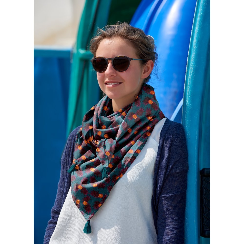 Foulard Pompon Ananas Party
