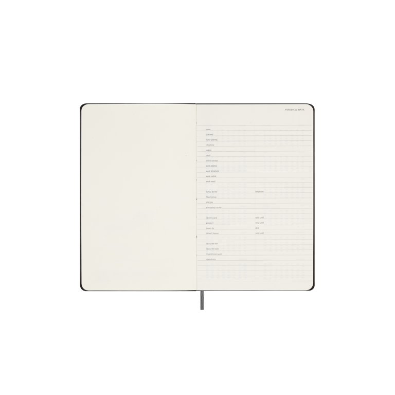 Moleskine Kalender Weekly Notebook undatiert