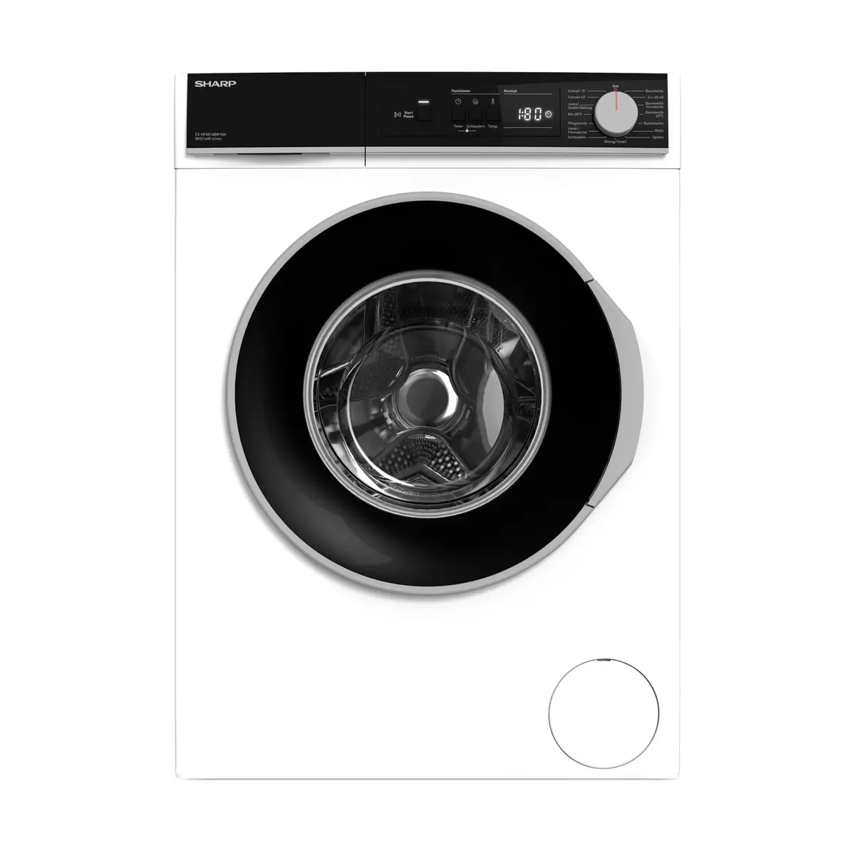Waschmaschine 8kg Sharp ES-NFA814BW1NA-DE weiss