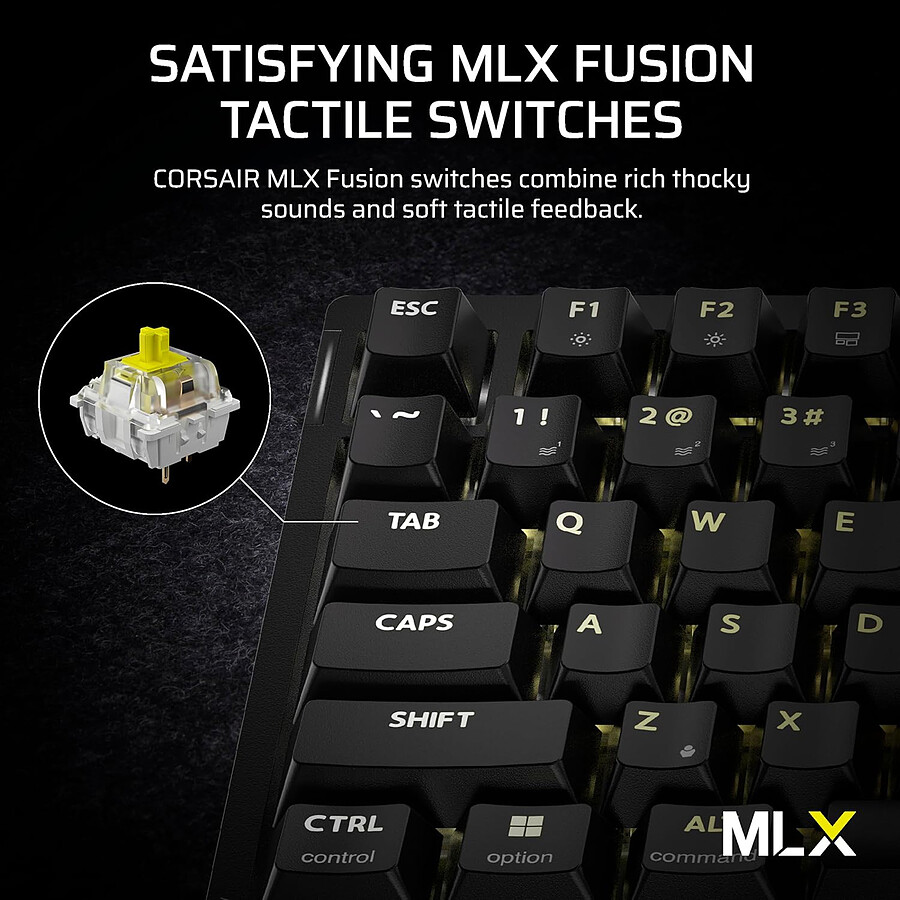 Corsair K65 Plus Wireless Tactile - Corsair MLX Fusion