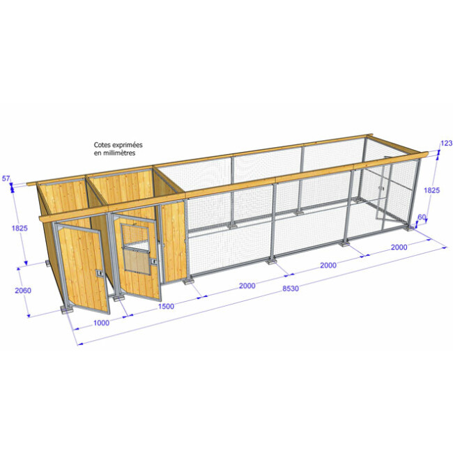 Poulailler Pro Plus bois et métal