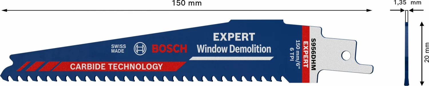 Bosch 2608900386 EXPERT Reciprozaagblad S956DHM 10st Window Demolition