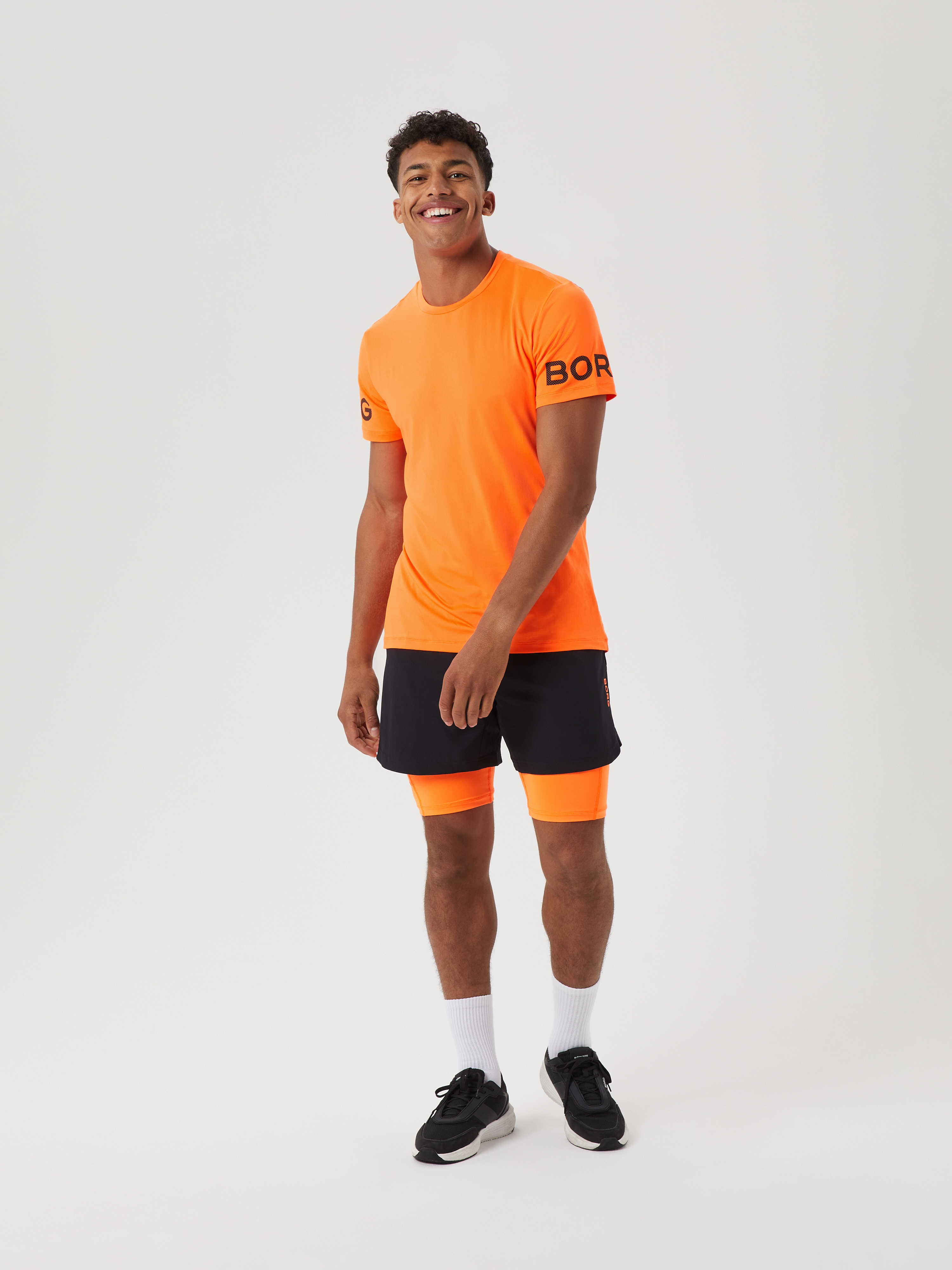Borg T-Shirt Herre OR033 - Shocking Orange